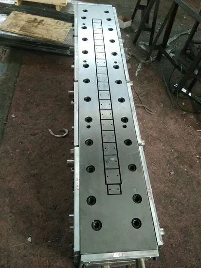 High Speed Extrusion Die Head PVC/PE Pipe Mould, Window Profile, WPC Decking Profile, PS Foaming Photo Frame Tool Mould Price 